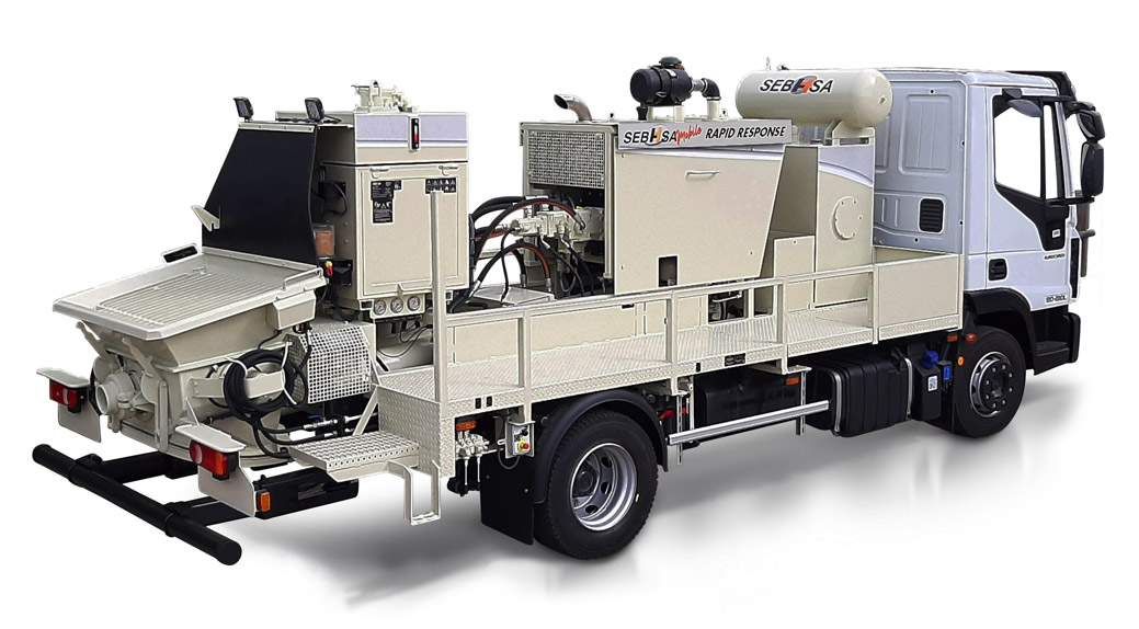 Mobile concrete pump Rapid Response
SEBHSA BC-1606.RR