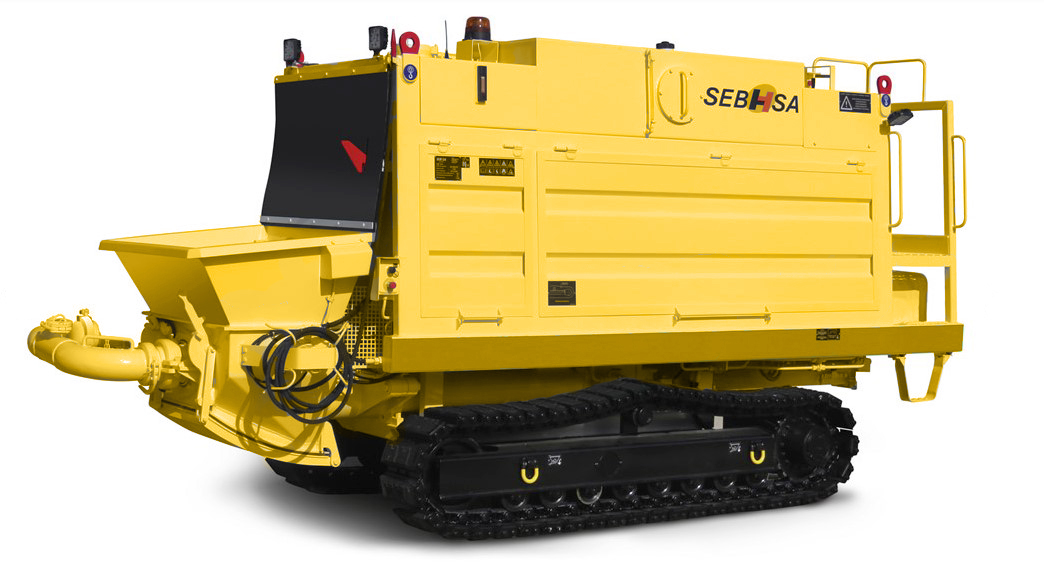 Crawler-mounted concrete pump
SEBHSA BD-2806.OR